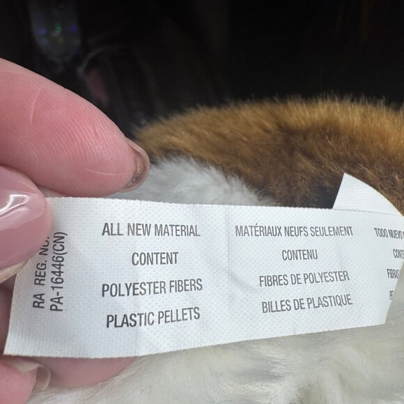 Toys R US 12 Inch St Bernard Puppy Dog Barrel 2013 Plush Realistic Stuffed Toy - Picture 8 of 8